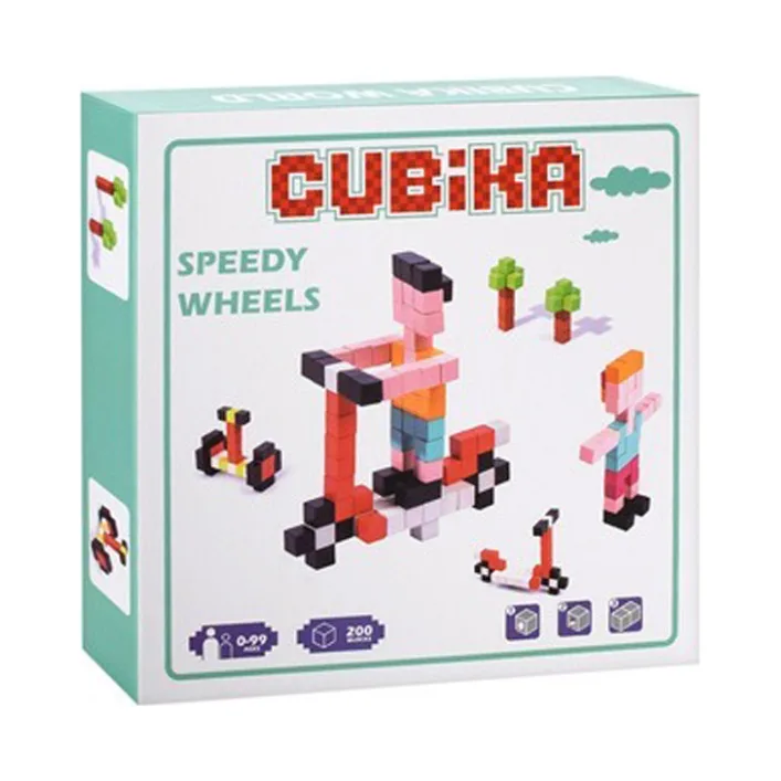Деревянная игрушка Мозаика MD 1776(Turquoise) кубики, наклейки, 200 деталей
