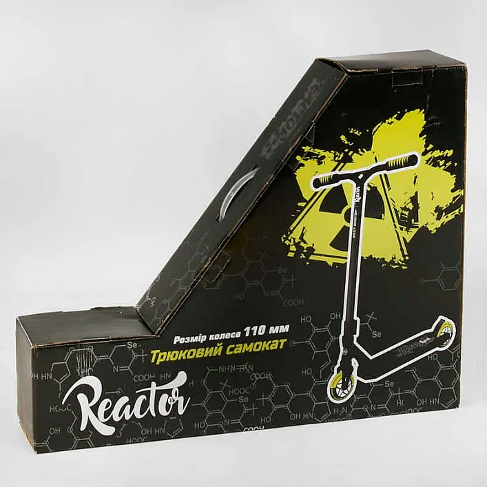 Самокат трюковый RC-33325 Best Scooter (4) "Reactor" HIC-система, ПЕГИ, алюминиевый диск и дека, колёса PU, d=110мм, ширина руля 55 см