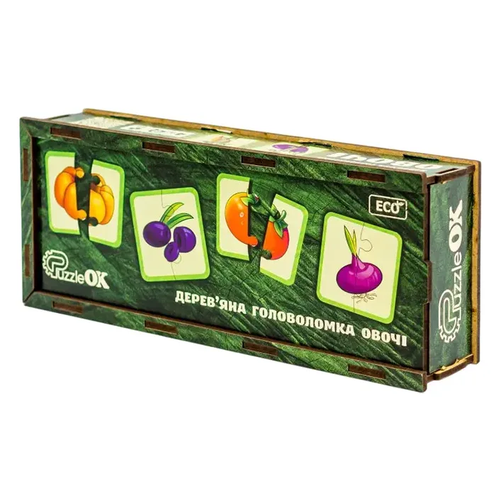 Деревянная головоломка "Овощи" Puz-95963 PuzzleOk (Дер9596)