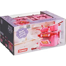 Игровой набор Кухонная плита "Cooking Plate with Dishes" Юника 71696, 7 предметов