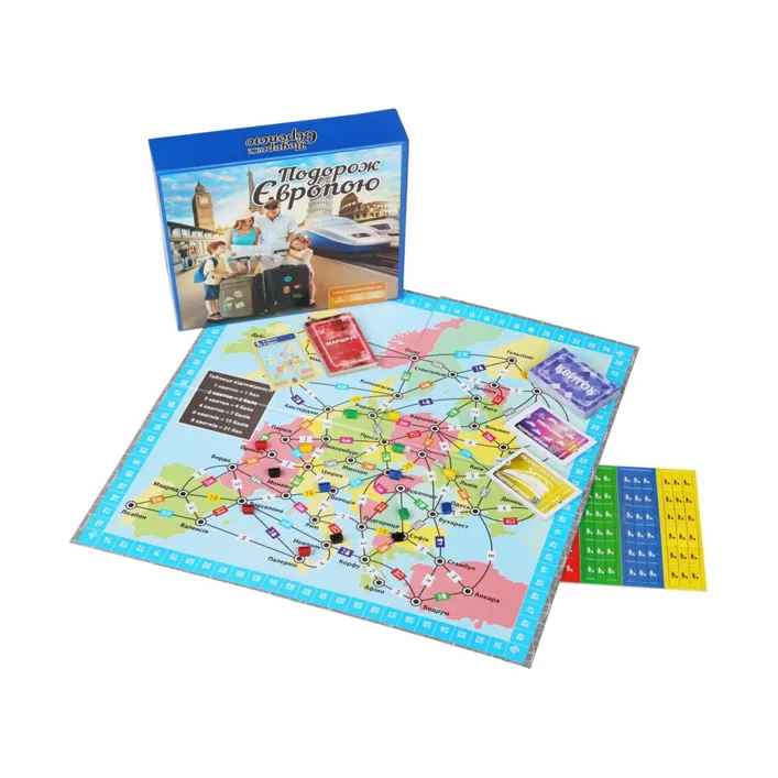 Настольная игра "Путешествие по Европе" Arial (Нас9106)