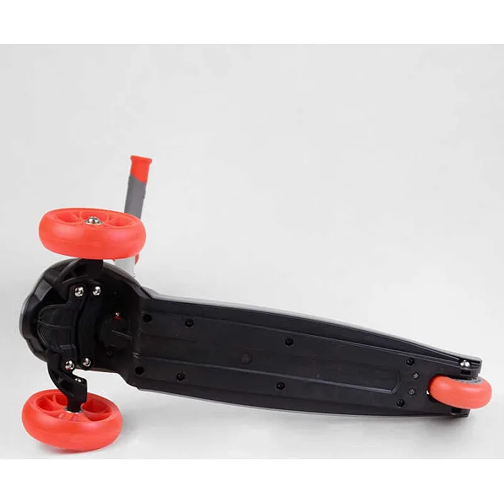 Самокат триколісний LK-52003 Best Scooter (4) СВІТЛО ДЕКИ, КОЛІС І ДИСКІВ, знімне кермо, передні колеса PU 120х35мм, задні колеса PU 80х30мм
