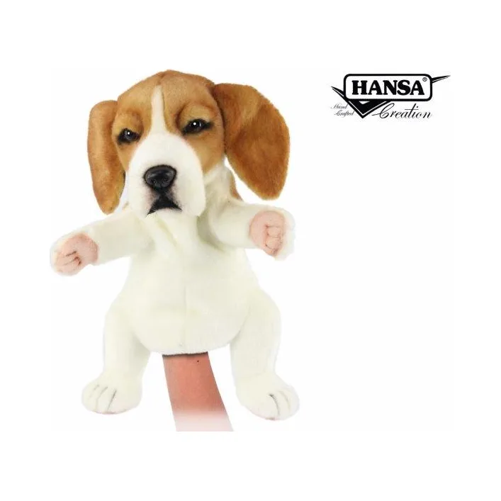 Мягкая игрушка на руку Бигль, серия Puppet высота 25 см, Hansa (8452)