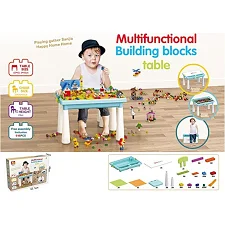 Игровой столик 6318 (6) стульчик, конструктор, 515 деталей, в коробке