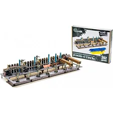 Деревянный 3D конструктор "Азов-сталь" 262 дет. 26200 г. 59*21*11 см. (Дер0262)