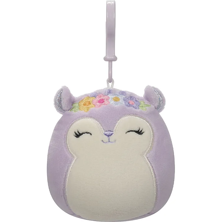 М'яка іграшка на кліпсі SQUISHMALLOWS - БІЛКА СІДНІ (9 cm)