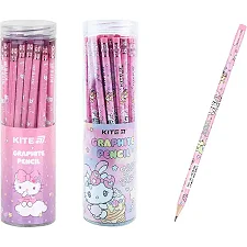 Карандаш графитный Kite с резинкой Hello Kitty HK25-056/HK23-056, тубус (Кнц5241)
