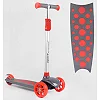 Самокат триколісний LK-52003 Best Scooter (4) СВІТЛО ДЕКИ, КОЛІС І ДИСКІВ, знімне кермо, передні колеса PU 120х35мм, задні колеса PU 80х30мм