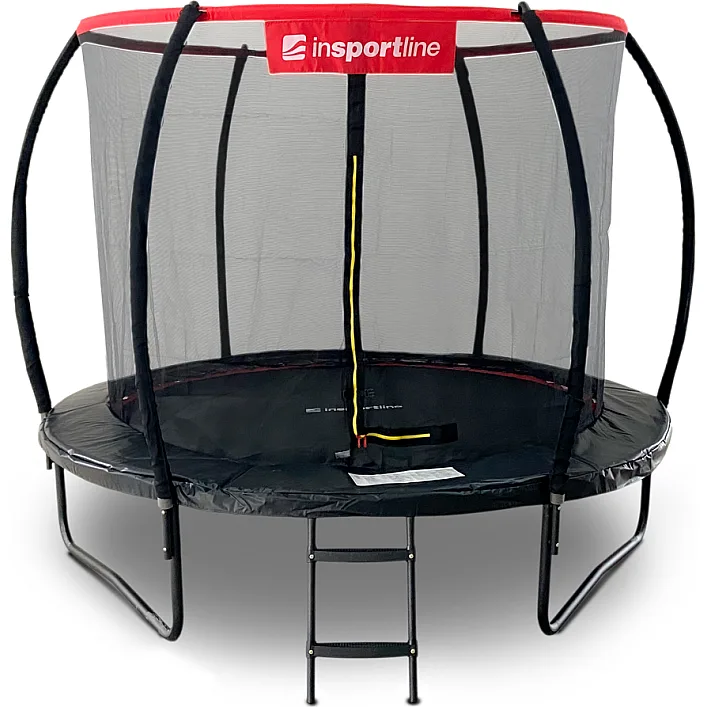 Батут inSPORTline Flea PRO с внутренней сеткой 305 см черный