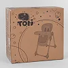 Стульчик для кормления Toti W-22019 (1) мягкий PU, мягкий вкладыш, 4 колеса, съемный столик, в коробке