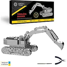Коллекционная модель-конструктор Metal Time Tireless Digger Экскаватор механический (MT043)