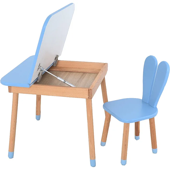 Детский стол 04-025BLAKYTN-DESK, со стульчиком, синий