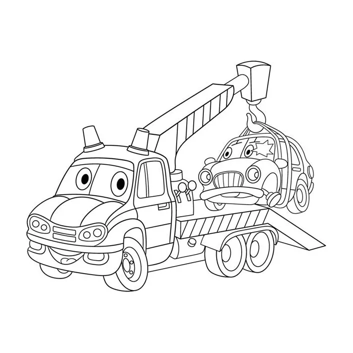 Детская раскраска ArtCraft Эвакуатор 25х30 см (15067-AC)