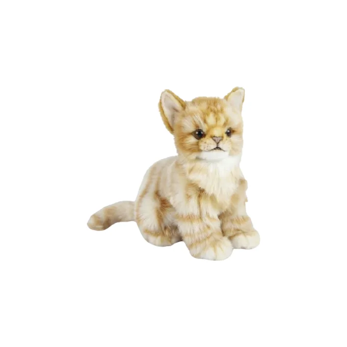 Мягкая игрушка Котенок жаккардовый, сидящий высота 19см, Hansa (71765)