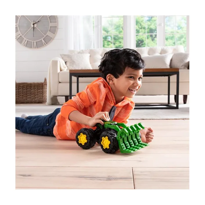 Машинка Трактор John Deere Kids Monster Treads с ковшом и большими колесами (47327)