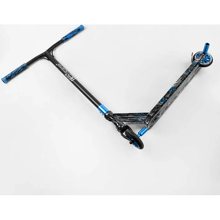 Самокат трюковый Best Scooter BS-77566 (4) HIC-система, ПЕГИ, алюминиевый диск и дека с ПРИНТОМ, колёса PU, d=110мм, ширина руля - 60 см, в коробке