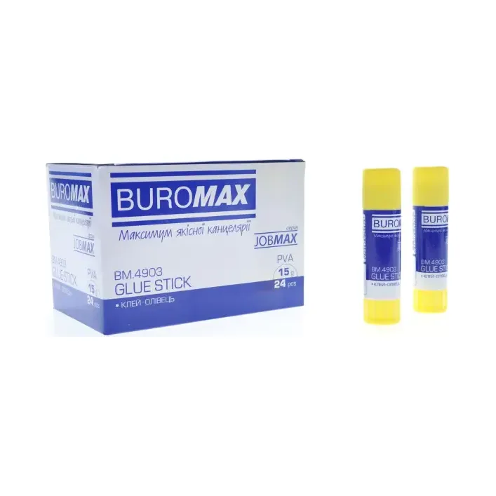 Клей-оливец BUROMAX 15г BM.4903 24 шт. (продается упаковкой) (Кнц4903)