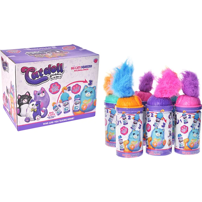 Мягкая игрушка, C2361 котики в колбе 6 шт дисплей бокс (Мяг2361)