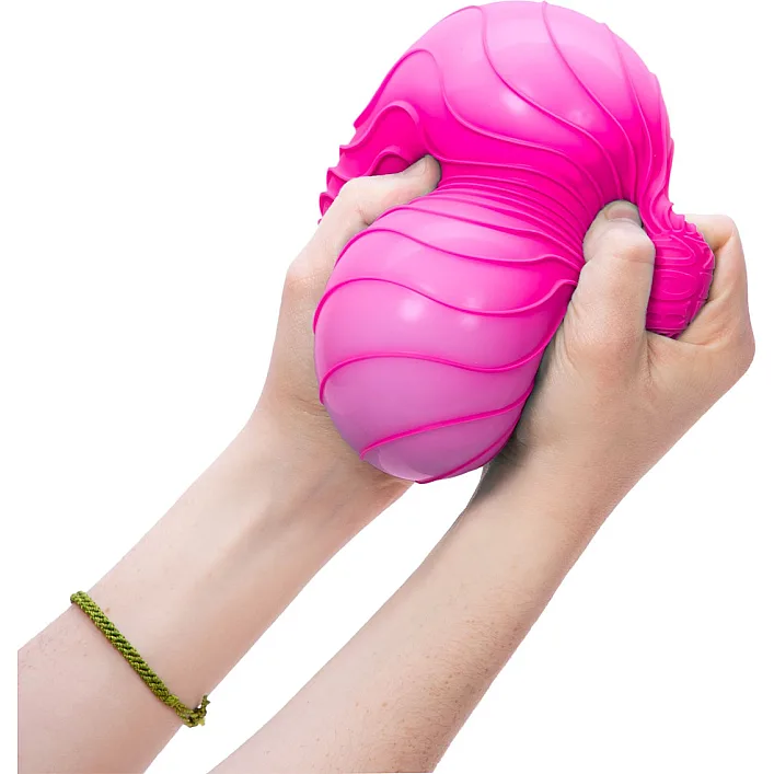 Игрушка-антистресс NeeDoh серии Super – Яркие волны (розовый)