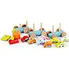 Поезд с машинками/Wooden toy "Train with a small cars" 13999 CUBIKA (Дер6247)