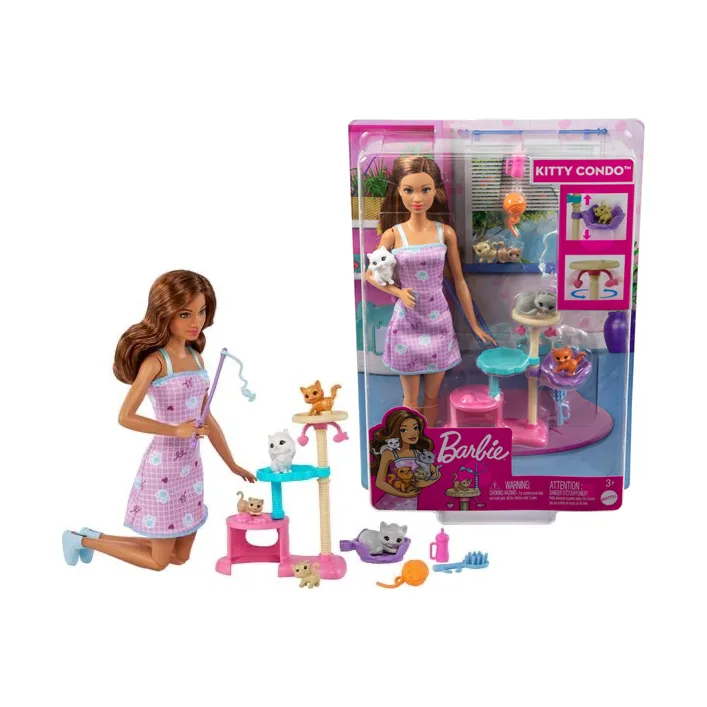 Игровой набор Barbie с котятами HHB70 BARBIE FAMILY (Лял6259)