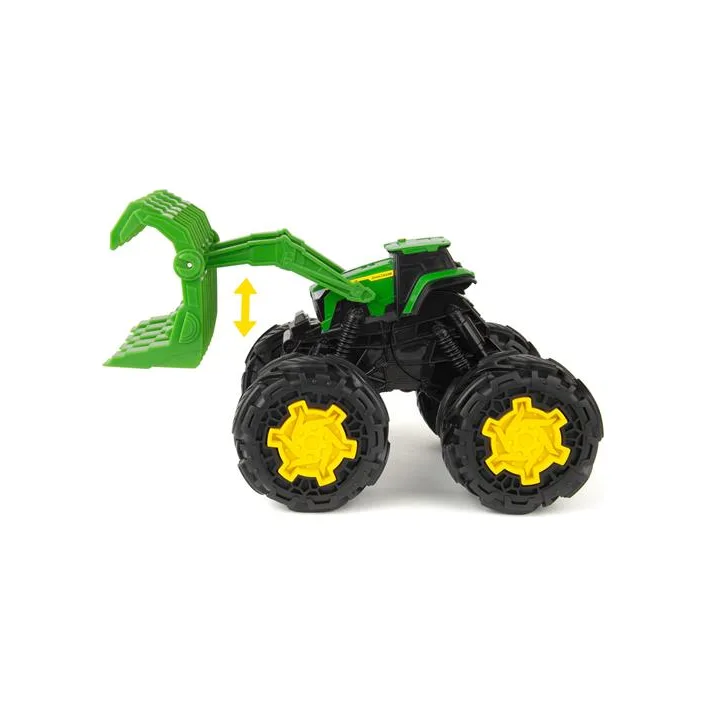 Машинка Трактор John Deere Kids Monster Treads с ковшом и большими колесами (47327)