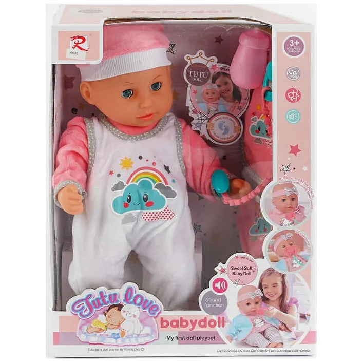 Пупс 6633 (16) "Tutu Doll", характерні малюкам звуки, аксесуари, м'яке тіло, у коробці