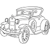Детская раскраска ArtCraft Ретро автомобиль 25х30 см (15068-AC)