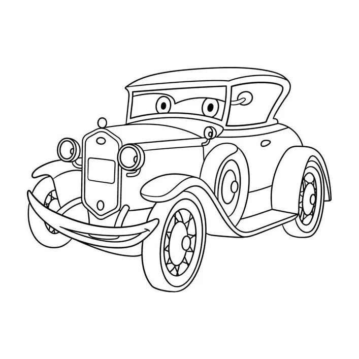 Детская раскраска ArtCraft Ретро автомобиль 25х30 см (15068-AC)