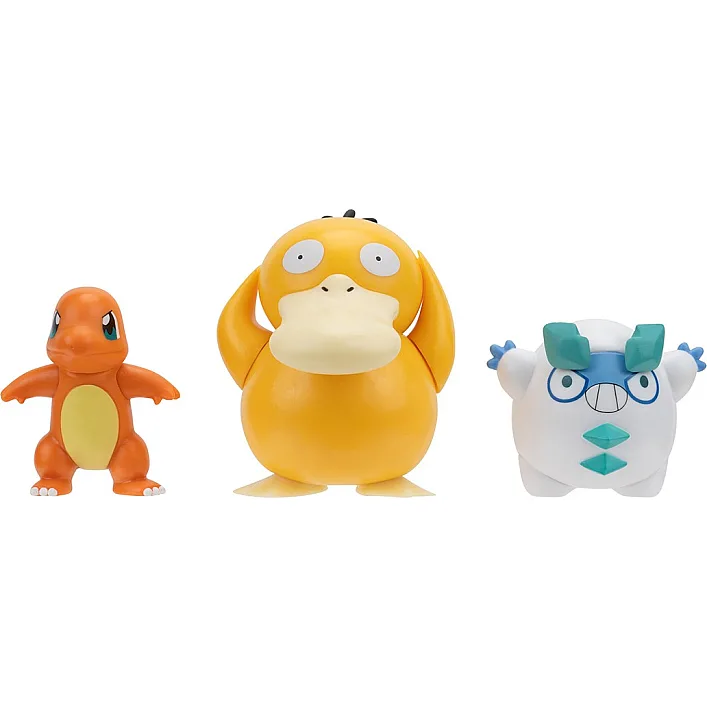 Набор игровых фигурок Pokemon W19 - Чармандер, Галарский Дарумака, Псайдак