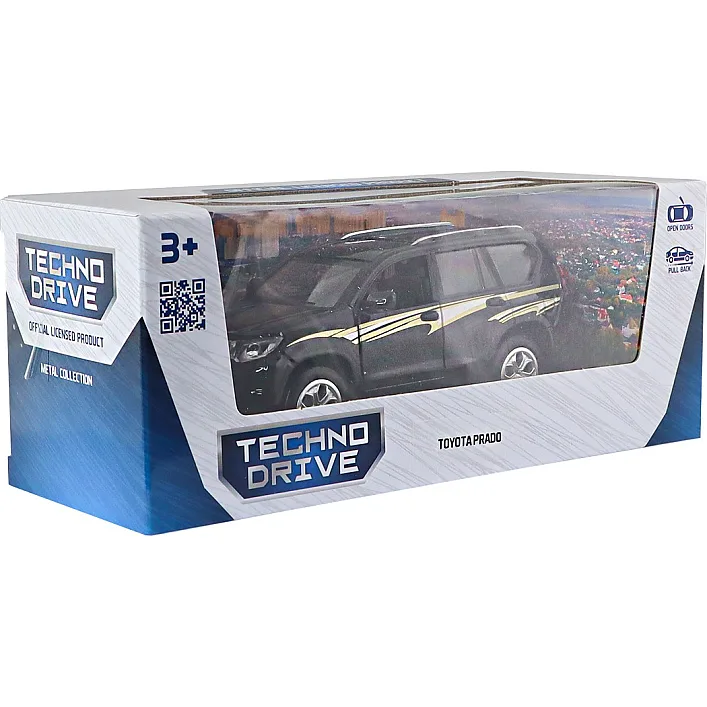 Автомодель – TOYOTA PRADO (черный) KM6189D (Маш5324)