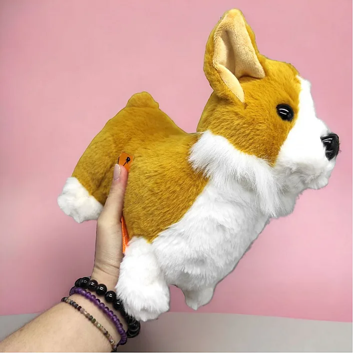 Мʼяка іграшка зі звуком "Коргі", 24 см