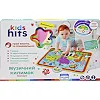Коврик музыкальный Kids Hit, KH04-003, Зоопарк, на батарейках, в комплекте, звуки животных, стихи, мелодии, р-р коврика 70*50см, короб. 38*26*4см (Нем0430)