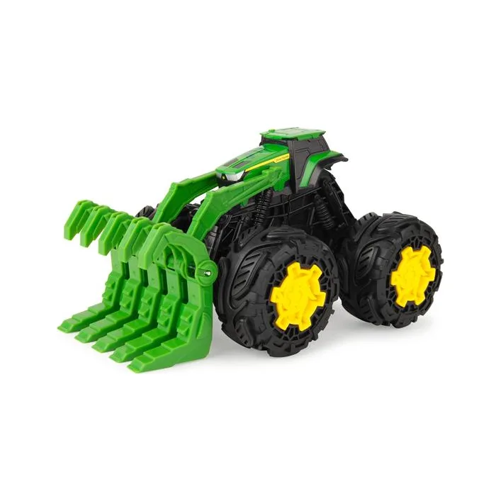 Машинка Трактор John Deere Kids Monster Treads с ковшом и большими колесами (47327)
