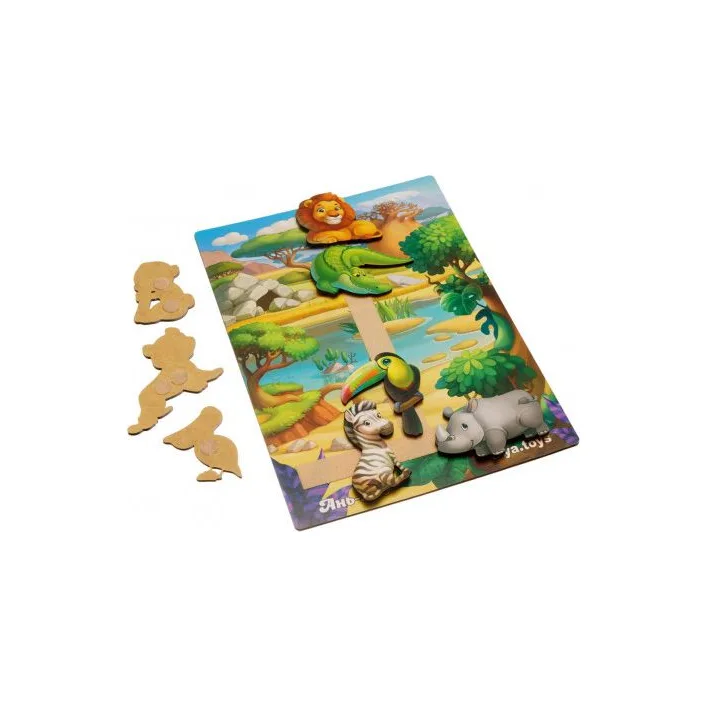 Игра на липучке 2 в 1 "Африка"