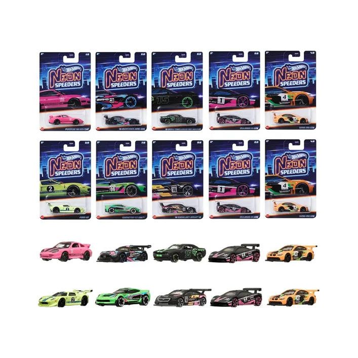 Тематична машинка HLH72 “Неонові перегонові” Hot Wheels (Маш8764)