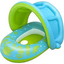 Детский надувной плотик 34091(Blue-Green) размер 80х85 см