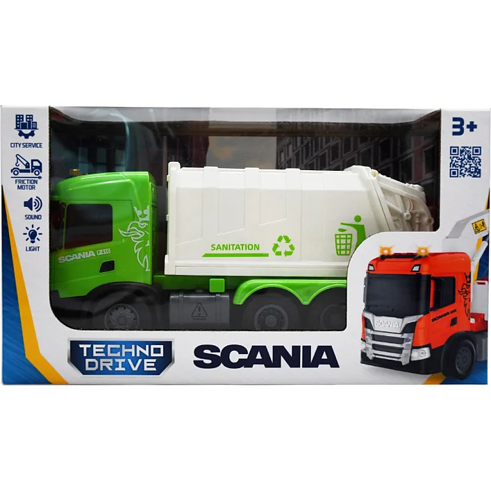 Автомодель серии Big Truck – Мусоровоз Scania (свет, звук)