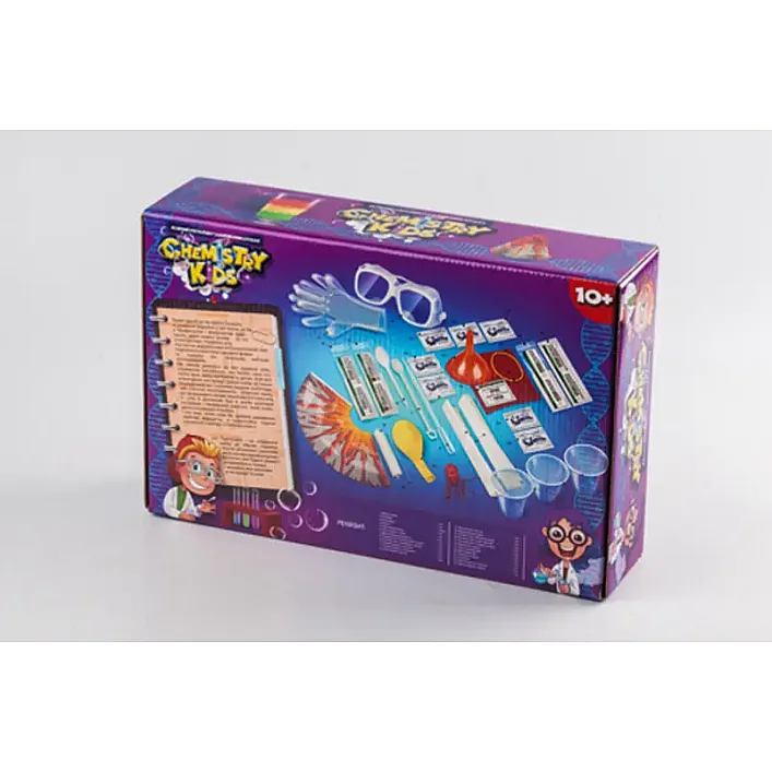 Безопасный образовательный набор для проведения опытов "CHEMISTRY KIDS" CHK-01-01U,02U,03U,04U DANKO (Нас9876)