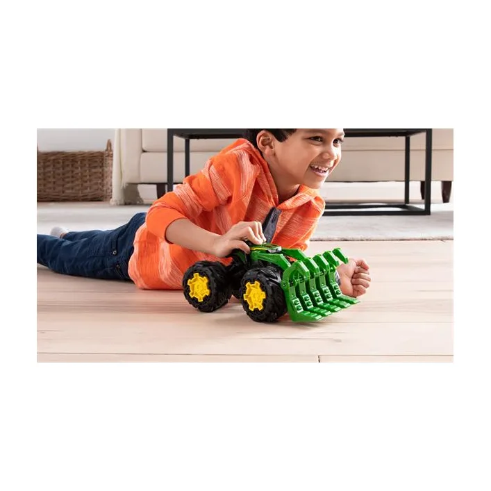 Машинка Трактор John Deere Kids Monster Treads с ковшом и большими колесами (47327)
