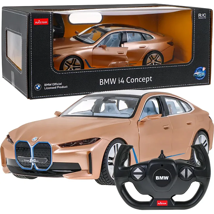 Іграшковий автомобіль на радіокеруванні BMW i4 1:14, Rastar (20345)