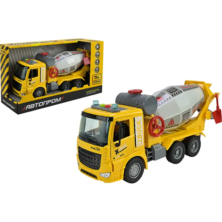 Машина АВТОПРОМ AP9938 "Будтехніка", світло, звук, у коробці р.33,5x19x11,5см (Маш4636)