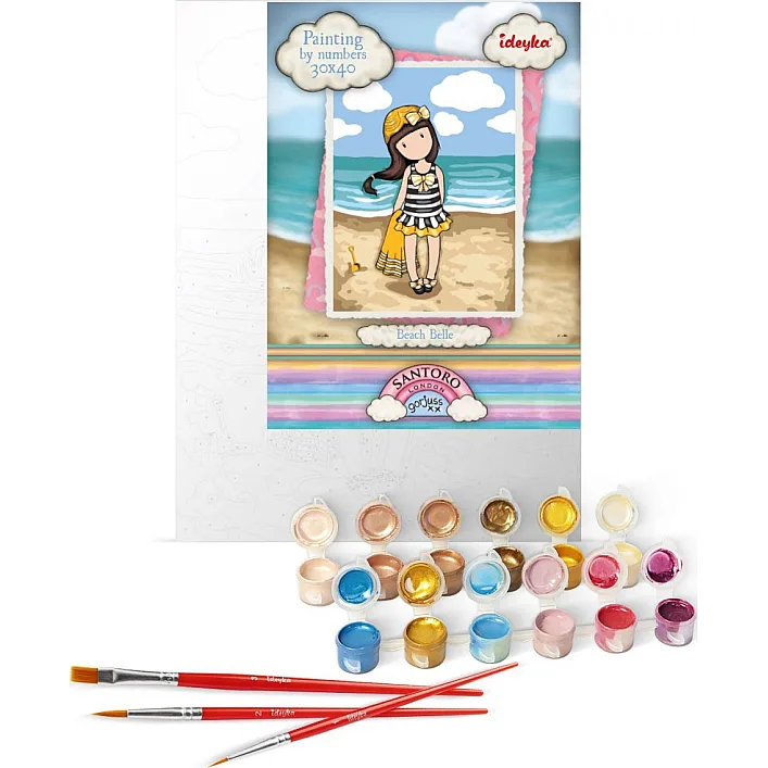 Картина за номерами "Beach Belle Santoro Gorjuss Collection" 30х40 см