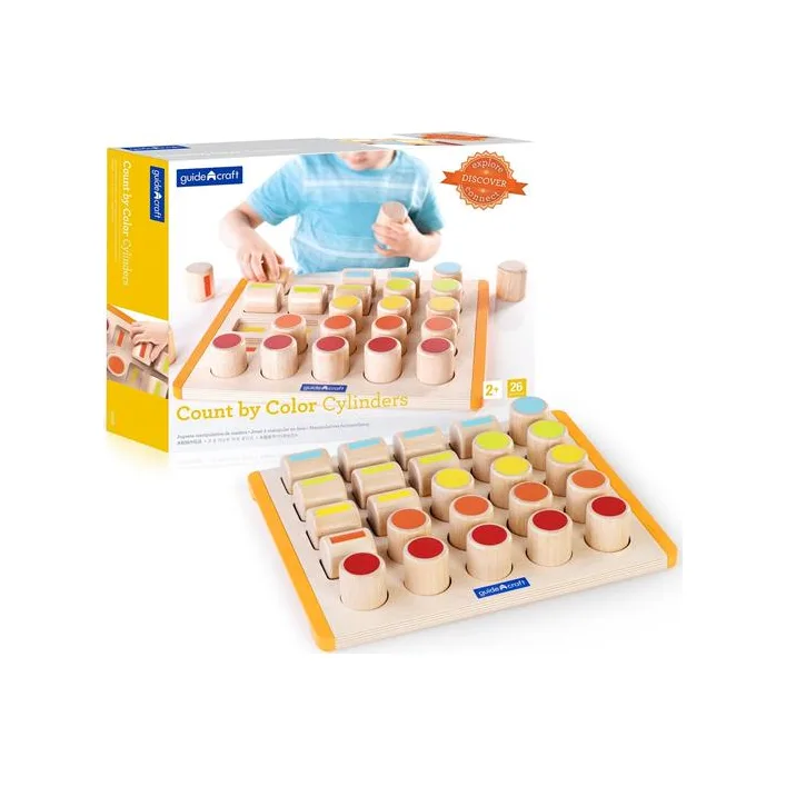 Деревянный сортер Guidecraft Manipulatives Счетные цилиндры (G6902)