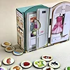 Деревянная настольная игра "Съедобное-несъедобное" Ubumblebees (ПСФ091) PSF091 сортер-комодик