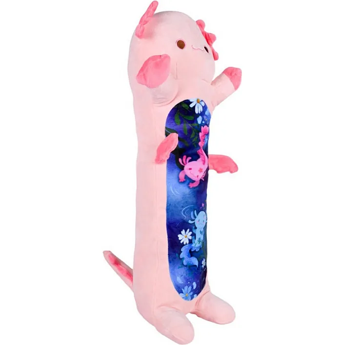 М'яка іграшка-подушка "Аксолотль-батон" HKF2206(Pink) розмір 100 см