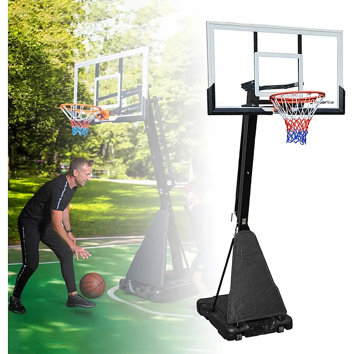 Стійка баскетбольна регульована inSPORTline Dunkster III 305 см, чорно-біла