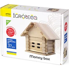Деревянный конструктор "Копилка" 900293 37 элементов IGROTECO (Нас8746)