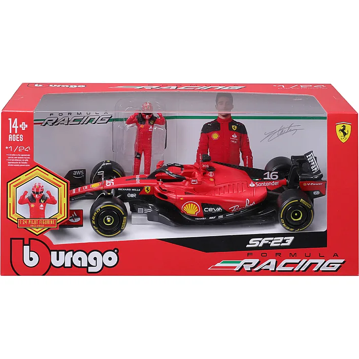 Автомодель з фігуркою - FERRARI SF-23 (1:24)