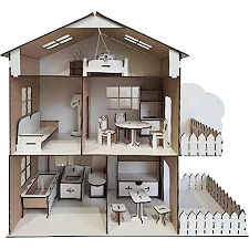 Кукольный домик «TREE HOUSE» Белый 49*21*50 см (Дев9357)